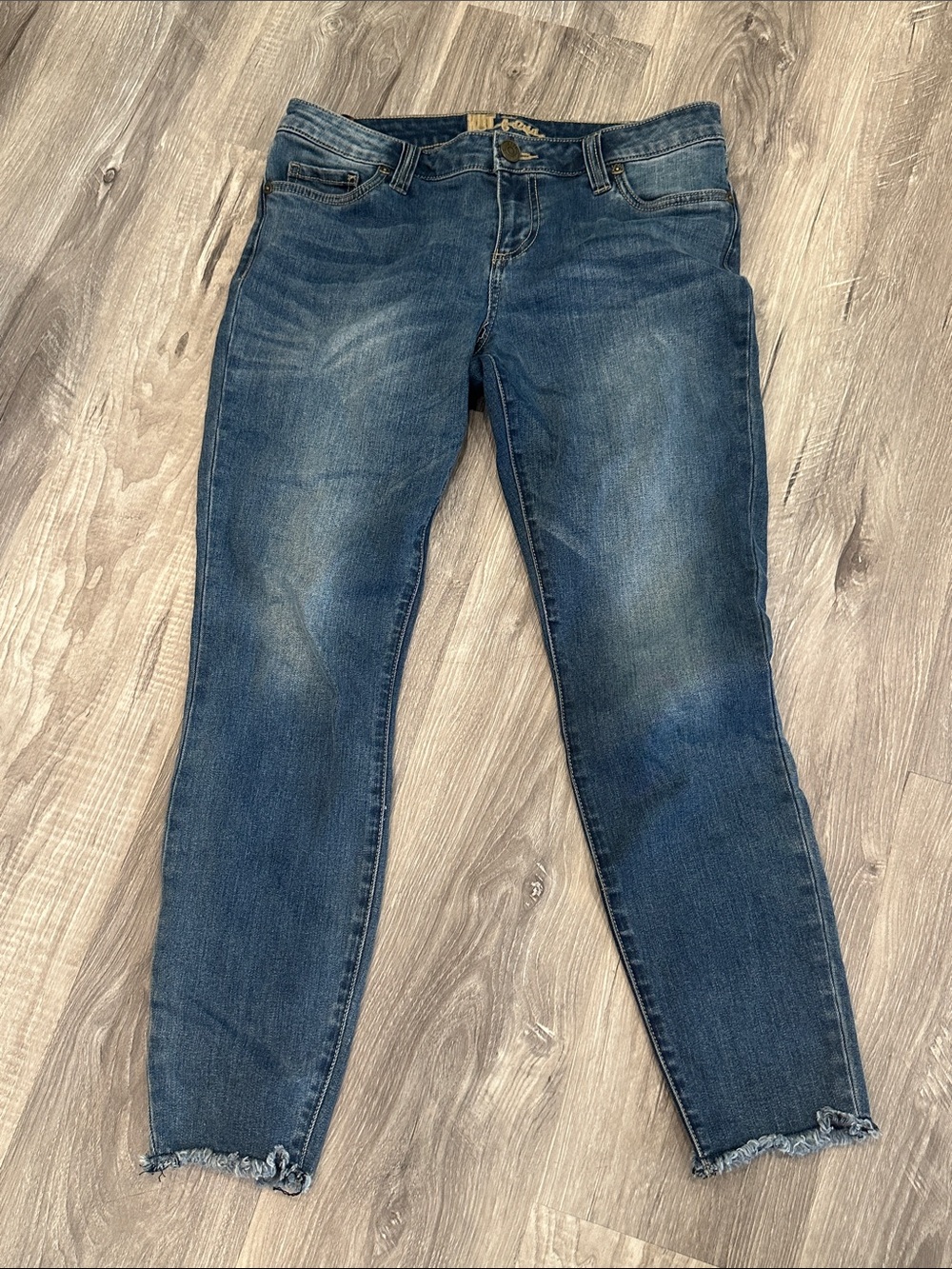 Kut From the Kloth Skinny Raw Hem Jeans 10 EUC